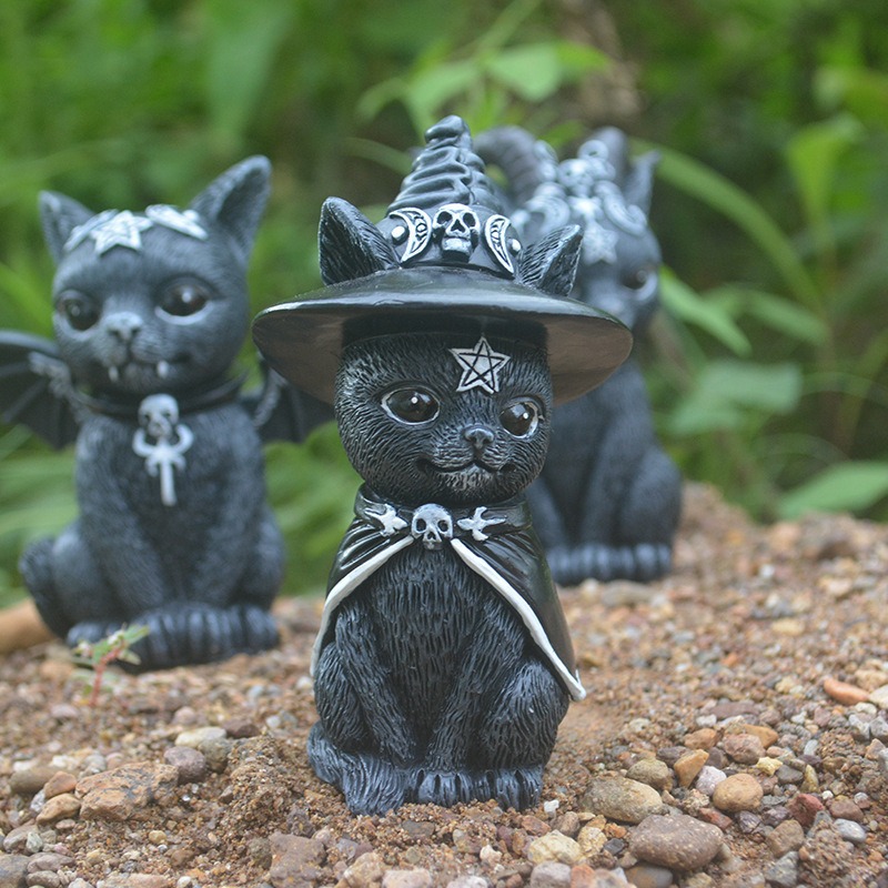 Halloween Magic Cat Resin Craf - огляд і ціна Bonsai Garden Desk