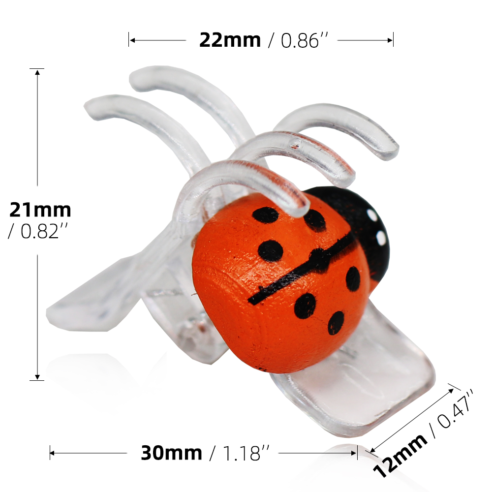 10-800PCS Ladybird Orchid Clip - огляд і ціна Bonsai Garden Ornaments
