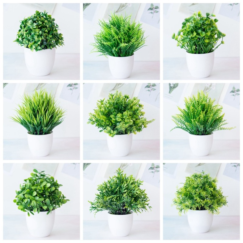 1pc Green Artificial Plants Pl - огляд і ціна Bonsai Garden Desk