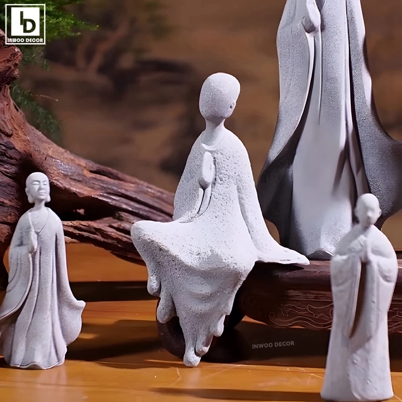 Stone Buddha Statue Little Mon - огляд і ціна Bonsai Garden Desk