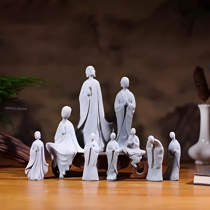 Stone Buddha Statue Little Mon - огляд і ціна Bonsai Garden Desk