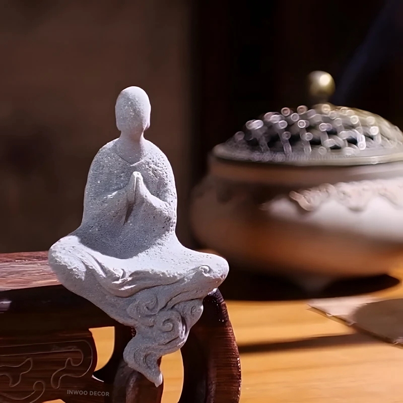 Stone Buddha Statue Little Mon - огляд і ціна Bonsai Garden Desk