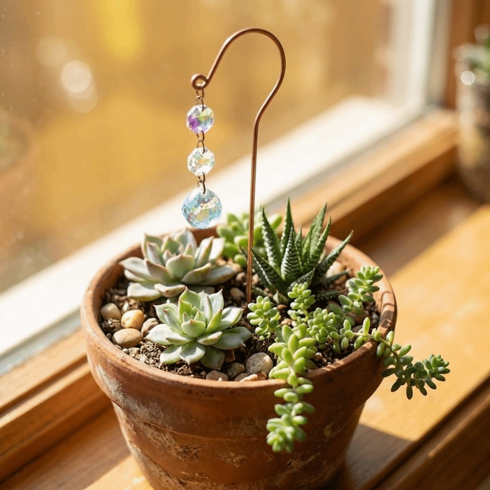 Reflective Crystal Garden Stak - огляд і ціна Bonsai Garden Pot