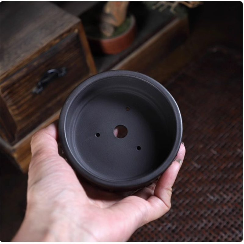 Ceramic Round Bonsai Pot, Drum - огляд і ціна Bonsai Garden Table