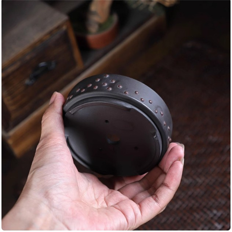 Ceramic Round Bonsai Pot, Drum - огляд і ціна Bonsai Garden Table