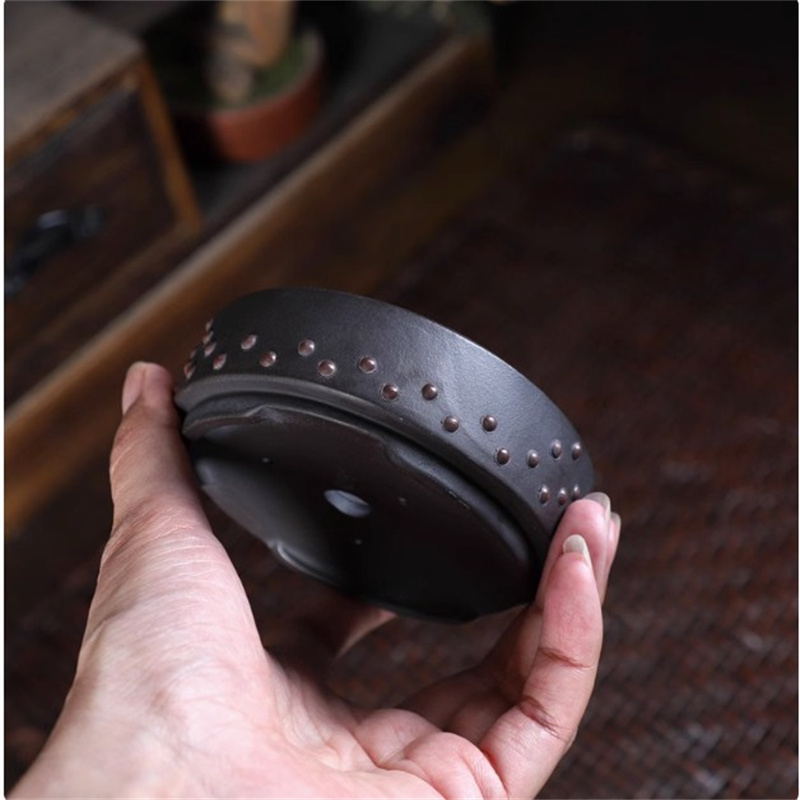 Ceramic Round Bonsai Pot, Drum - огляд і ціна Bonsai Garden Table