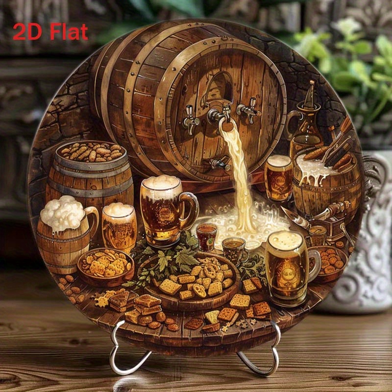 1Pc Round 2D Flat Aluminum Sig - огляд і ціна Bonsai Garden Ornaments
