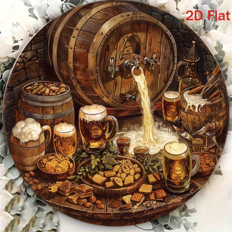 1Pc Round 2D Flat Aluminum Sig - огляд і ціна Bonsai Garden Ornaments