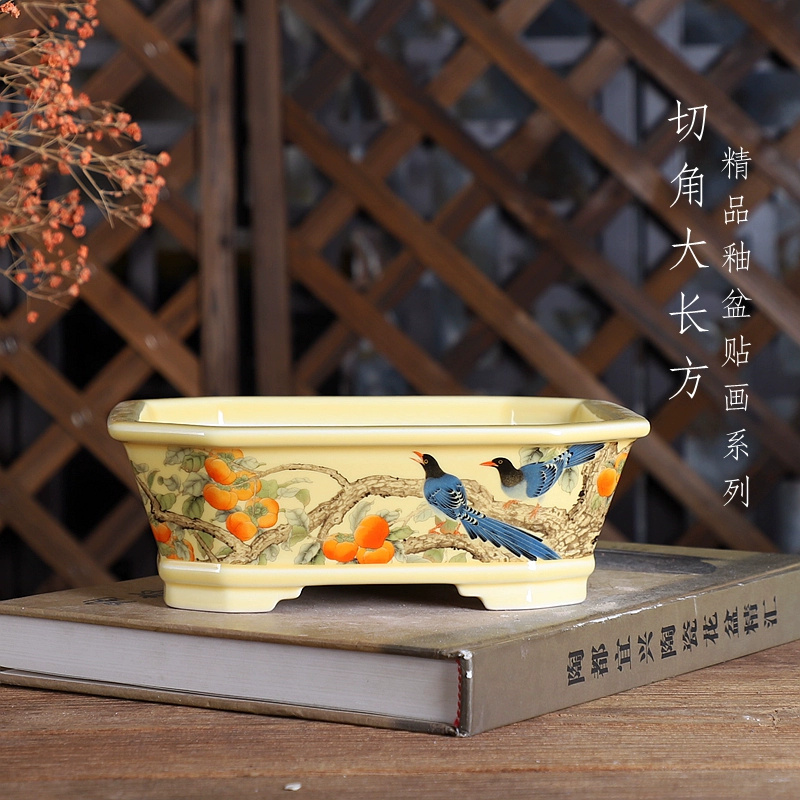 Porcelain Rectangle Bonsai Pot - огляд і ціна Bonsai Garden Table