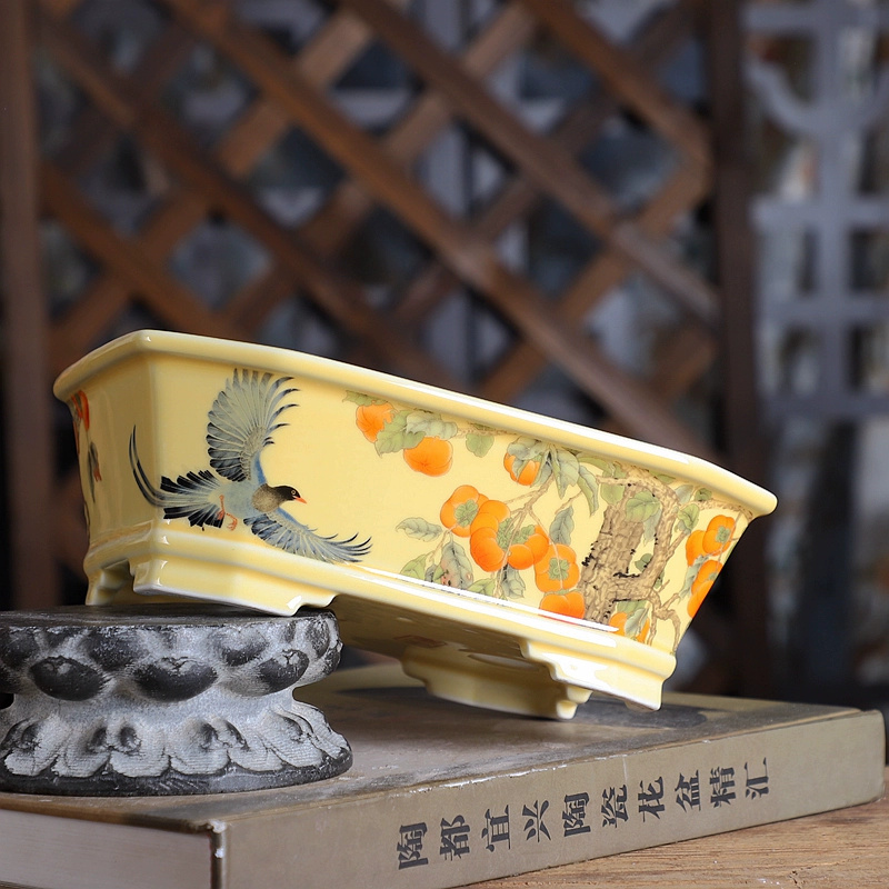 Porcelain Rectangle Bonsai Pot - огляд і ціна Bonsai Garden Table