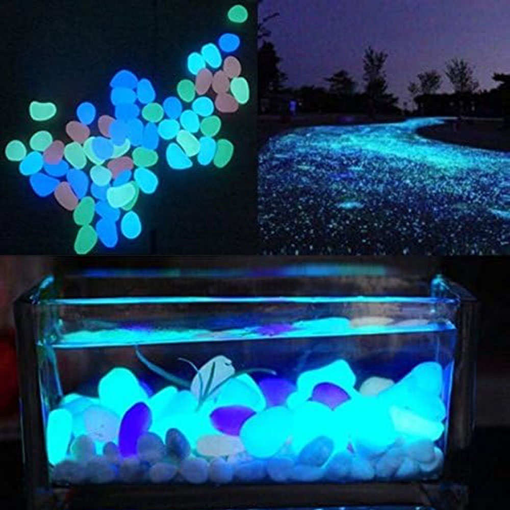 Fish Tank Rocks Glow Blue Pebb - огляд і ціна Bonsai Garden Pot