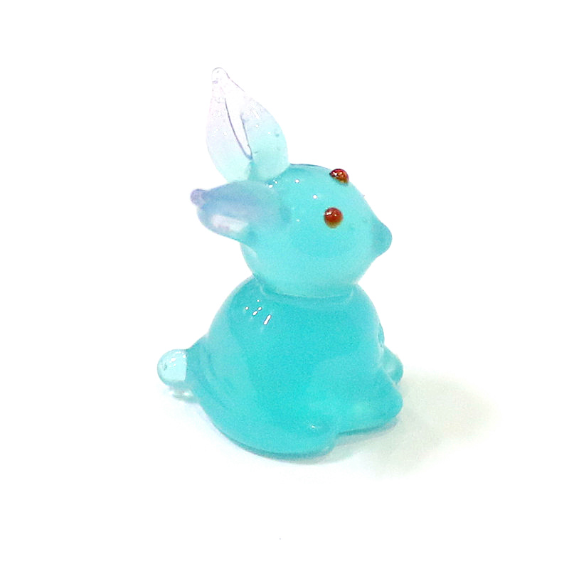 2pcs Mini Glass Bunny Figurine - огляд і ціна Bonsai Garden Table