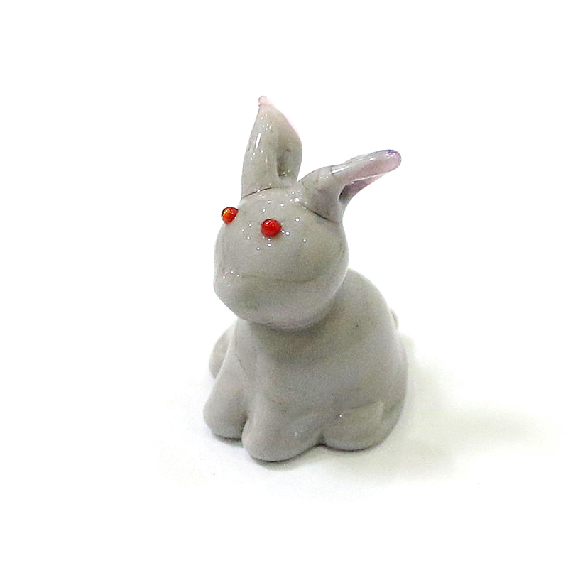 2pcs Mini Glass Bunny Figurine - огляд і ціна Bonsai Garden Table