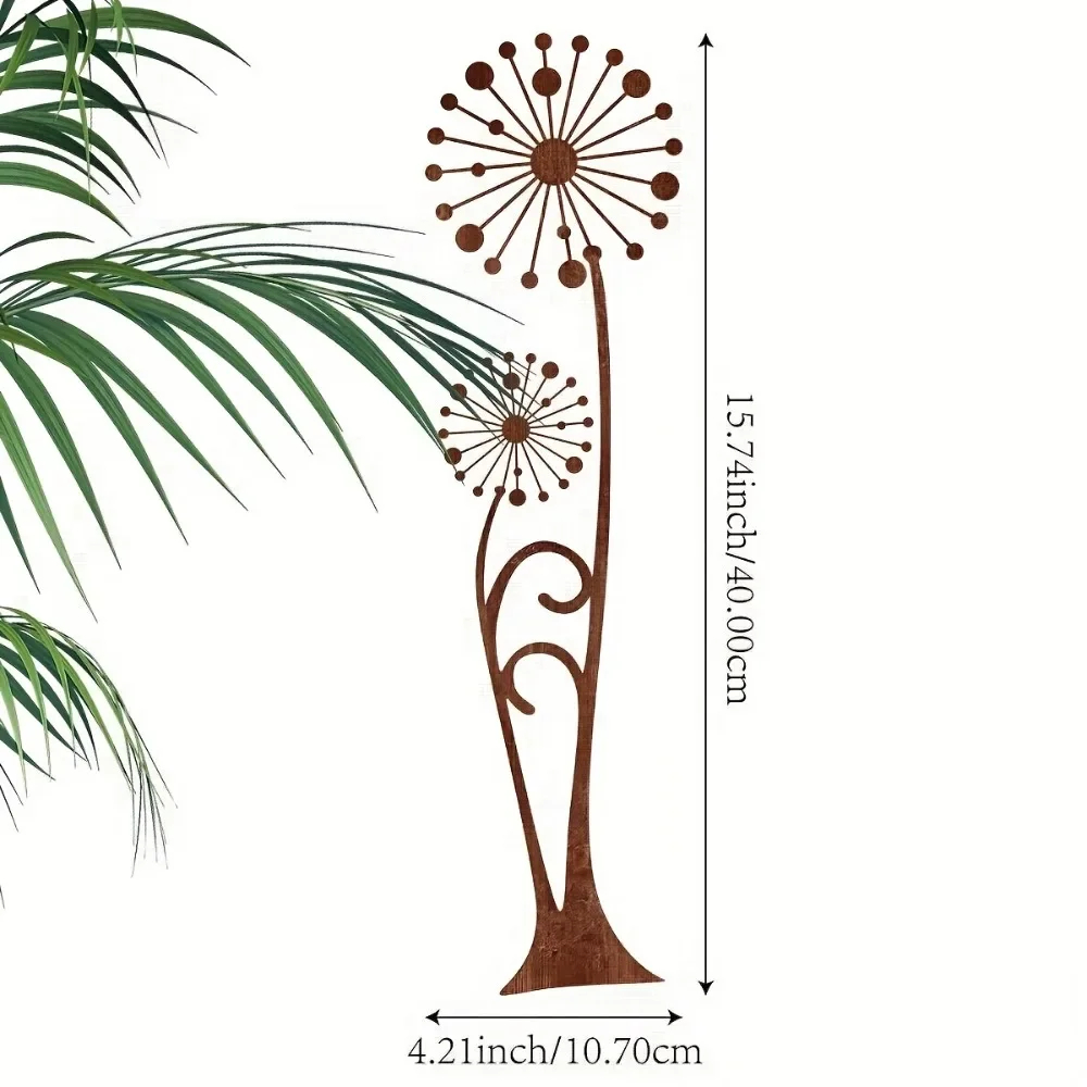1Pc Rusty Dandelion Flower-Sha - огляд і ціна Bonsai Garden Ornaments