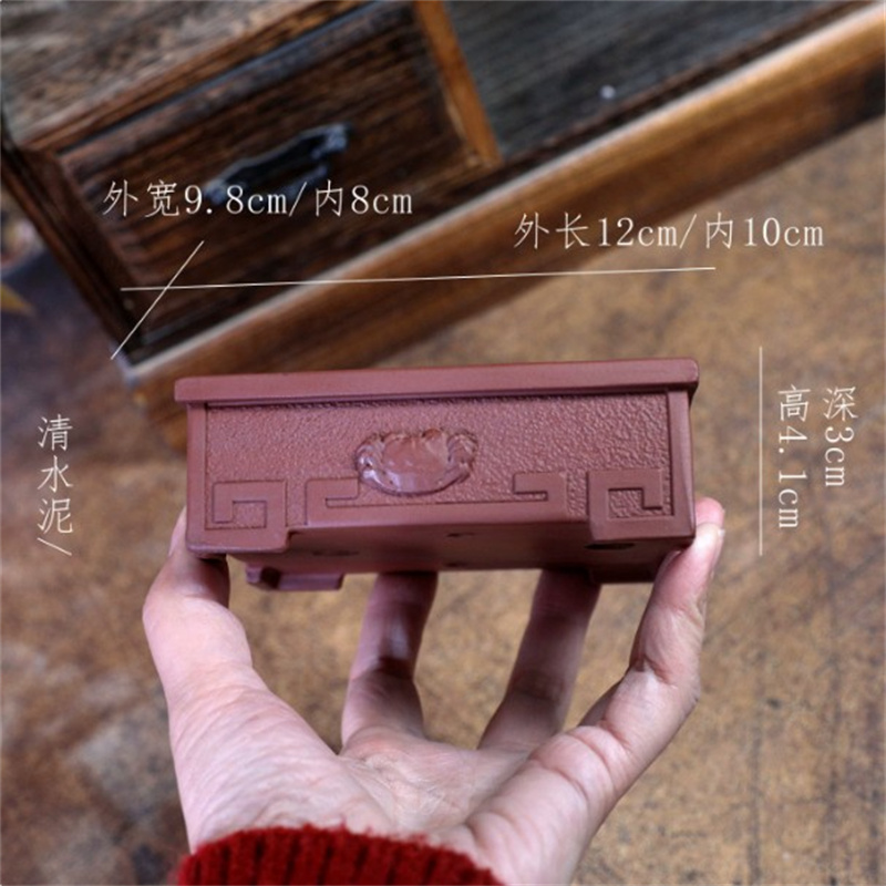 Ceramic Crab‌ Carved Rectangle - огляд і ціна Bonsai Garden Table