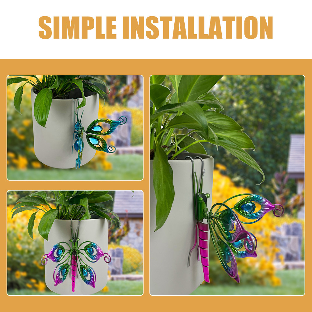2Pcs Cute Butterfly Iron Plant - огляд і ціна Bonsai Garden Ornaments