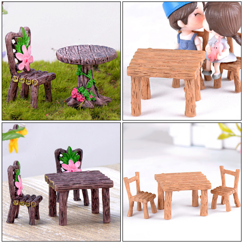 5Sets Resin Miniature Chair Ta - огляд і ціна Bonsai Garden Table